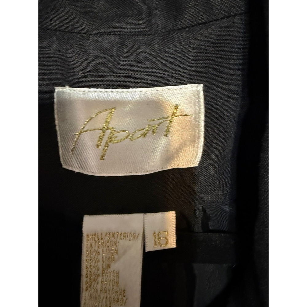 Vintage Old Money Double Breasted Nautical Cropped Blazer Women Sz 16 Yacht Club - Picture 6 of 7